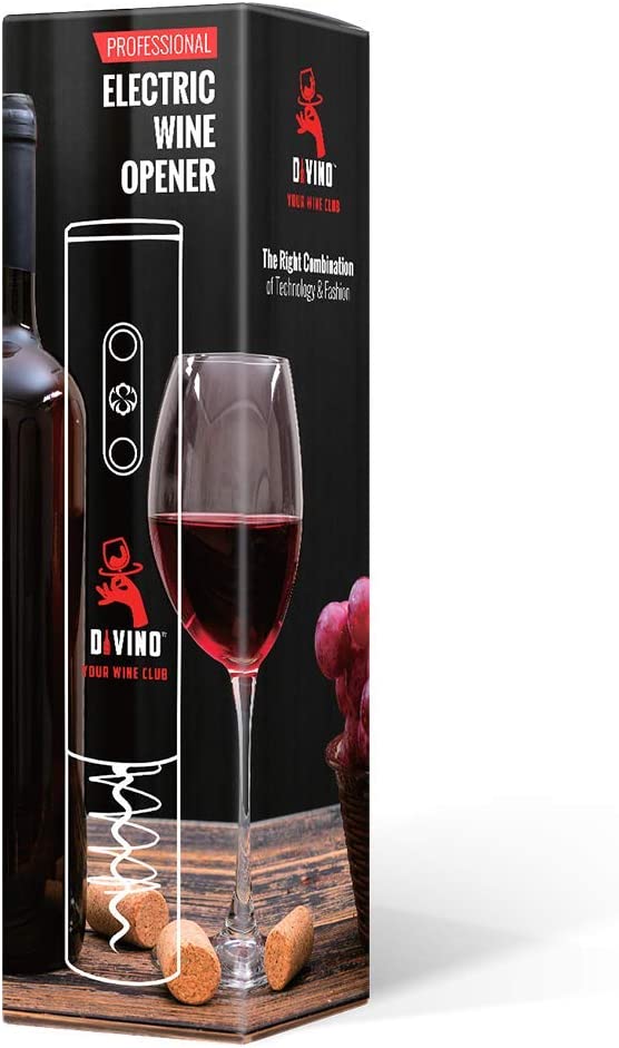 Electric Wine Opener BLUE Kit β Cordless Electric Wine Bottle Opener with Foil Cutter