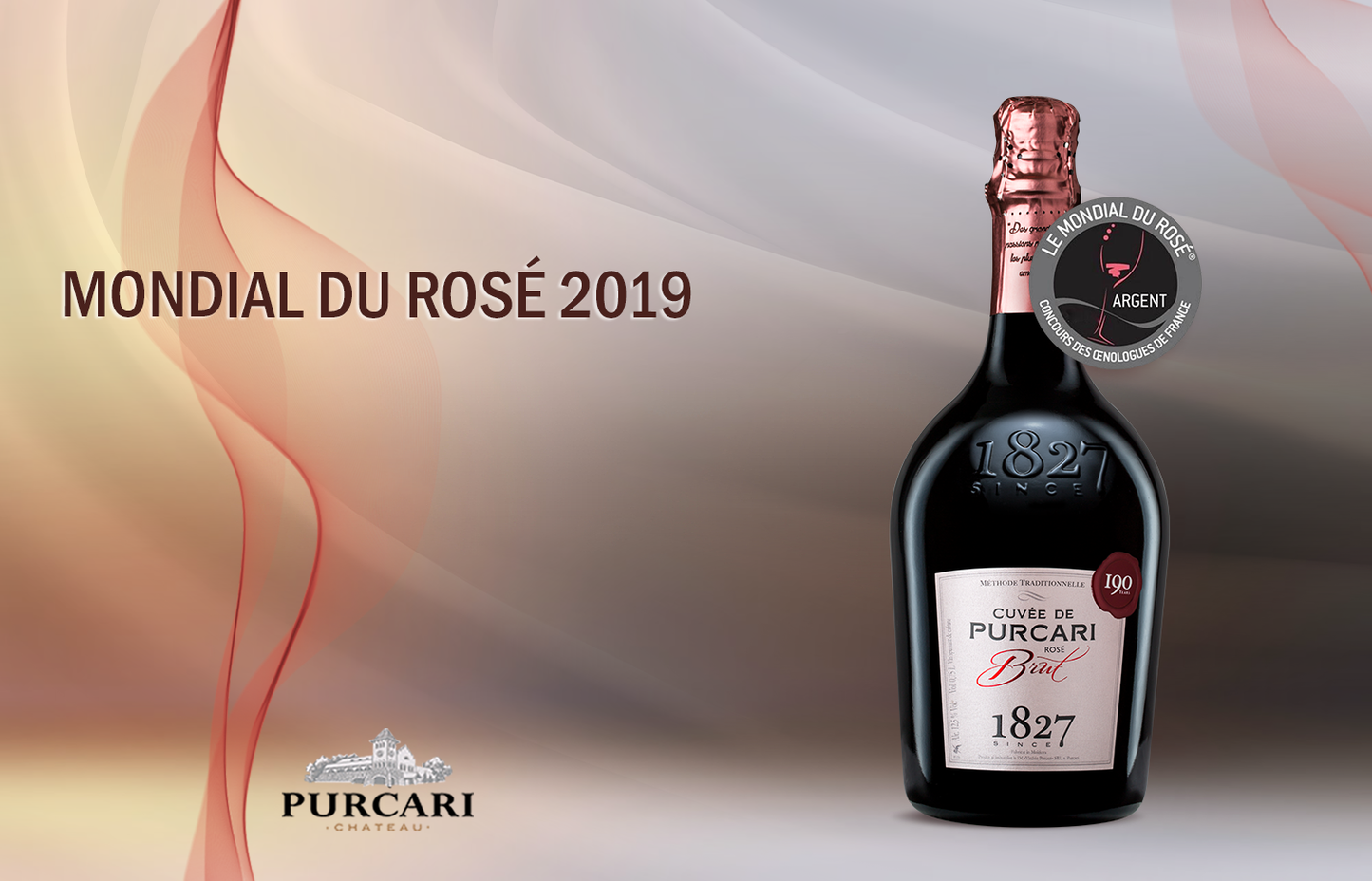 Pink Clouds with Bubbles and a gift box/two champagne glasses